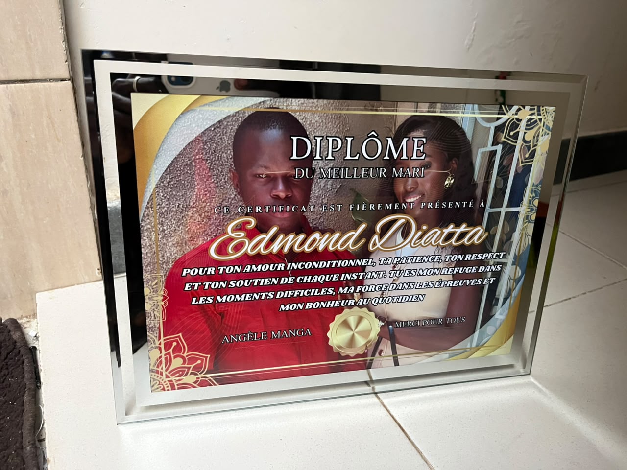 Diplôme personnalisé